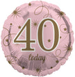 Happy 40th Birthday Foil Balloon 18