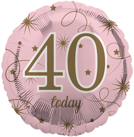 Happy 40th Birthday Foil Balloon 18