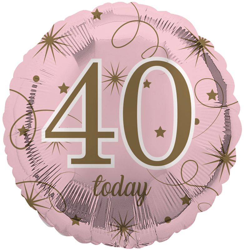 Happy 40th Birthday Foil Balloon 18