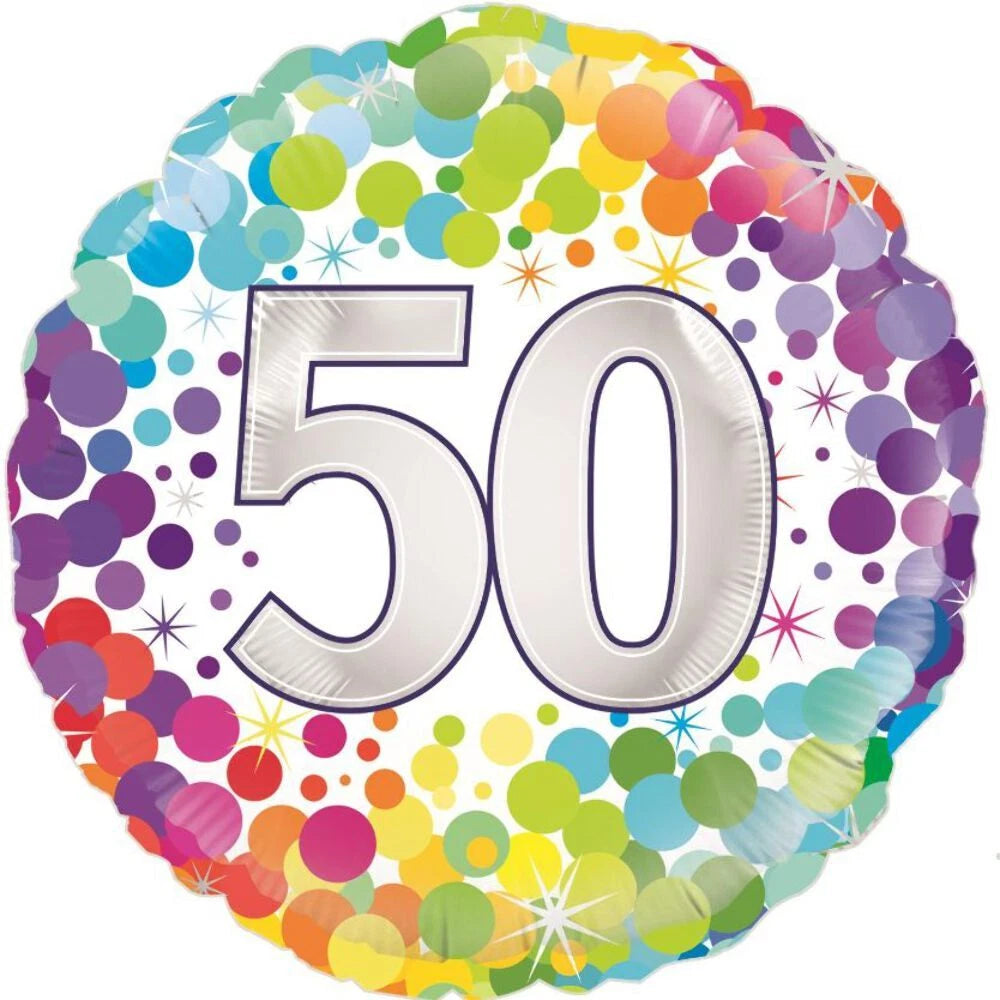 Happy 50th Birthday Foil Balloon 18
