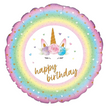 Unicorn Balloon – 18″ Pastel Rainbow Foil (Uninflated)