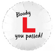 Passed Driving Test Balloon – 18″ Foil Congratulations Balloon (Uninflated)