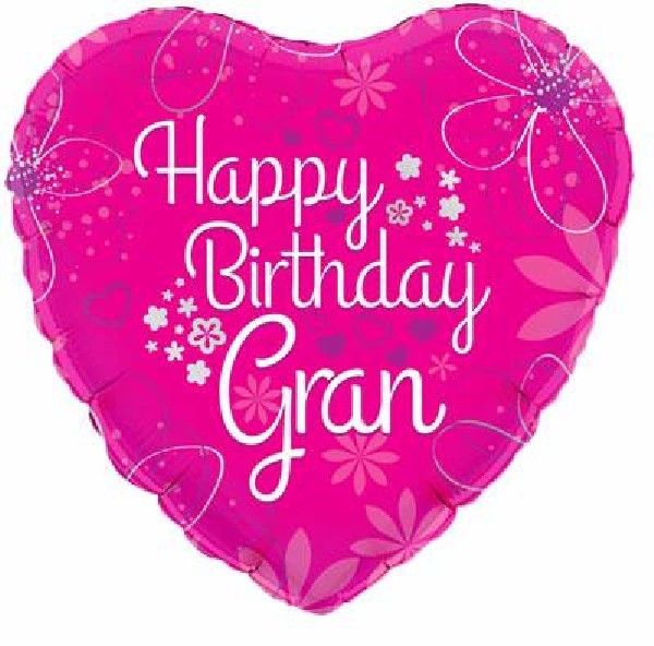 Happy Birthday Gran Foil Balloon 18