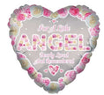 Little Angel Memorial Balloon – 18″ Heart Foil Tribute Balloon