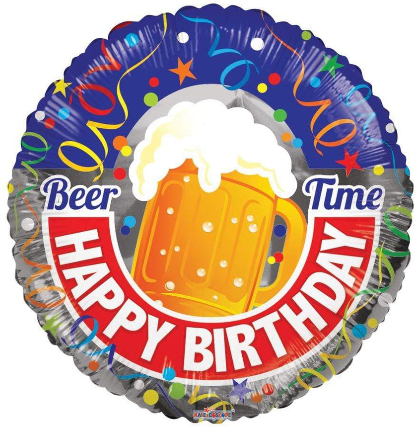 Beer Mug Happy Birthday Balloon – 18″ Foil Party Balloon (Uninflated)