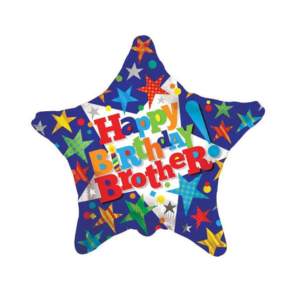 Happy Birthday Brother Foil Balloon 18
