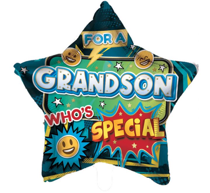 Grandson Birthday Foil Balloon 18