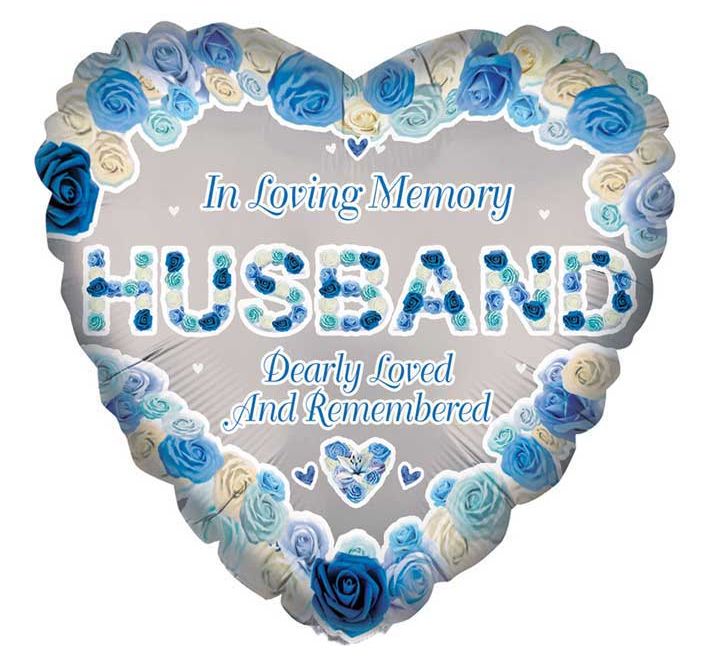 In Loving Memory Husband Foil Balloon 18