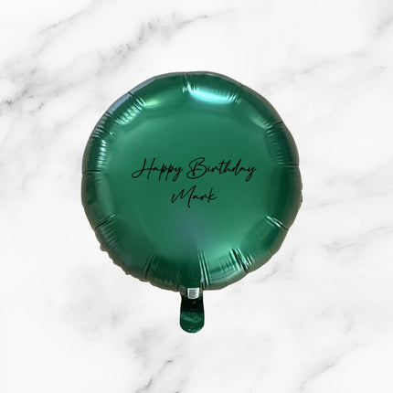 Personalised Round Foil Balloons – Custom 18″ Party Balloon with Name or Message (Uninflated)