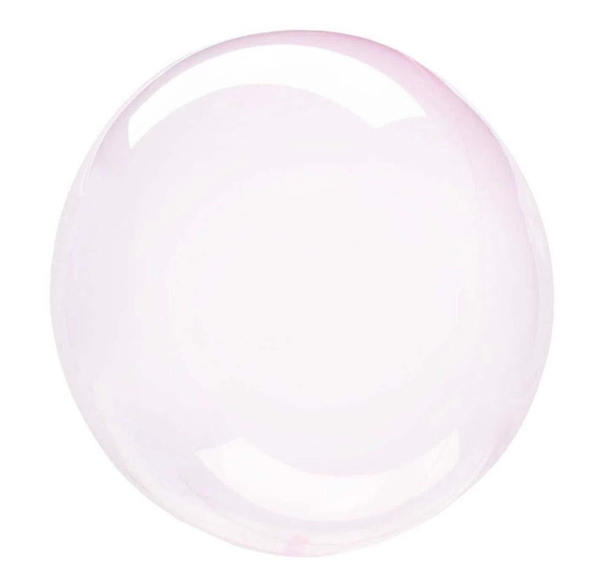Crystal Clearz Pink Balloon – 18″ Transparent Foil Balloon (Uninflated)