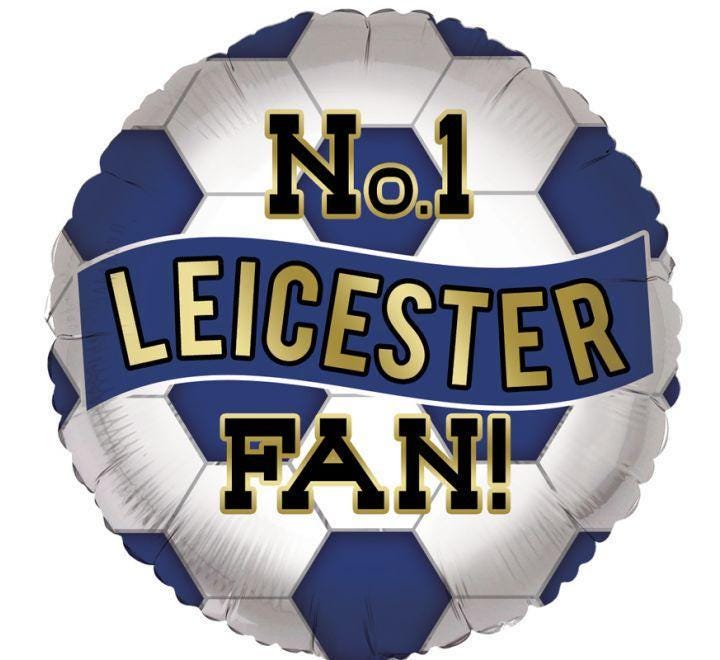 Leicester City Football Balloon – 18″ Foil Party Decoration (Uninflated)