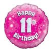 Happy 11th Birthday Foil Balloon 18