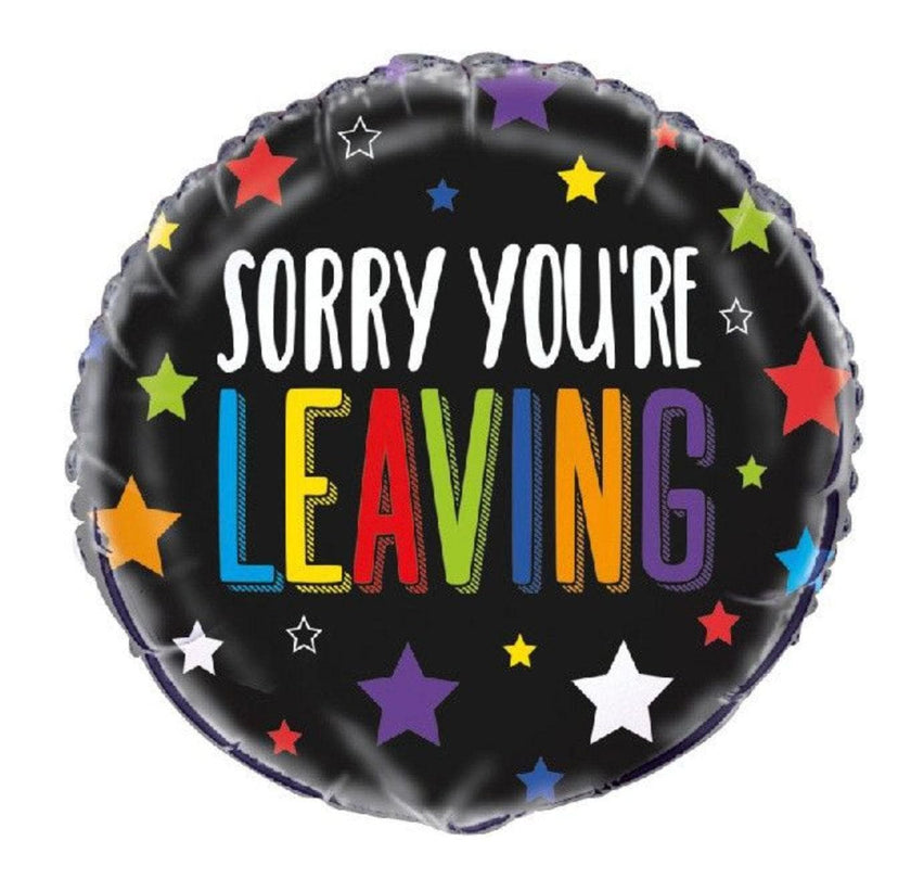 Sorry You’re Leaving Foil Balloon 18