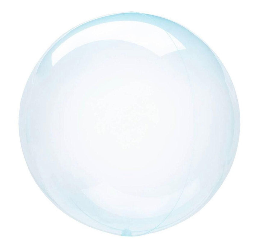 Crystal Clearz Blue Balloon – 18″ Transparent Bubble Balloon (Uninflated)