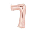 Rose Gold Number 7 Balloon 35