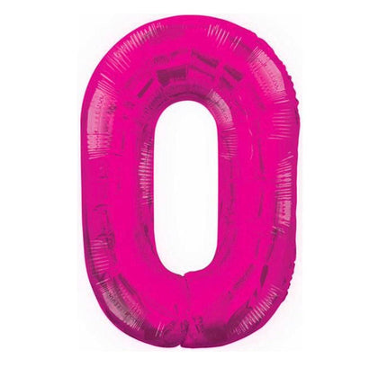 Pink Number 0 Balloon 34