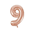 Rose Gold Number 9 Balloon 34
