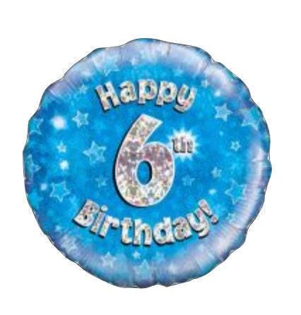 Happy 6th Birthday Foil Balloon 18
