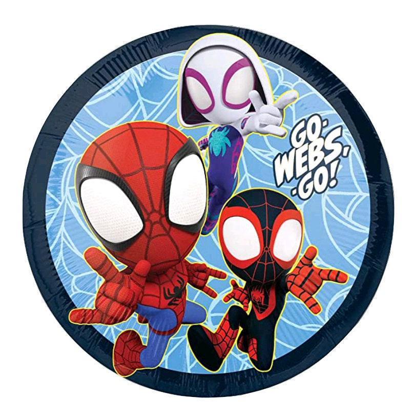 Spidey & His Amazing Friends Balloon – 18″ Foil Balloon for Superhero Parties (Uninflated)