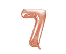 Rose Gold Number 7 Balloon 34