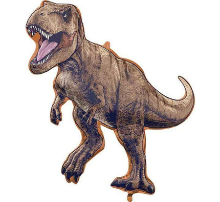 Jurassic World T-Rex Balloon – Giant 30×31″ Supershape Dinosaur Foil Balloon (Uninflated) 🦖🎈