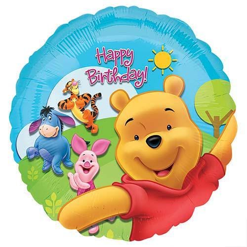 Winnie the Pooh Foil Balloon – 18″ Uninflated Party Decoration – Pooh, Tigger, Piglet & Eeyore