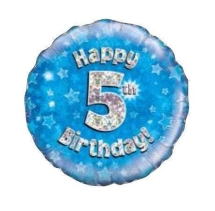 Happy 5th Birthday Foil Balloon 18