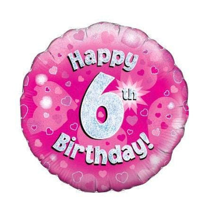 Happy 6th Birthday Foil Balloon 18