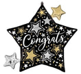 Giant Congrats Star Balloon – 29x27″ Supershape Foil Balloon (Uninflated)