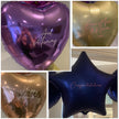 Personalised Heart Shaped Foil Balloons – Custom 18″ Party Balloon with Name or Message (Uninflated)