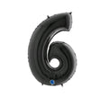 Black Number 6 Balloon 40