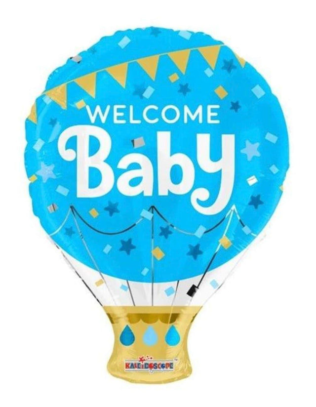 Baby Boy Hot Air Balloon Foil Balloon 18
