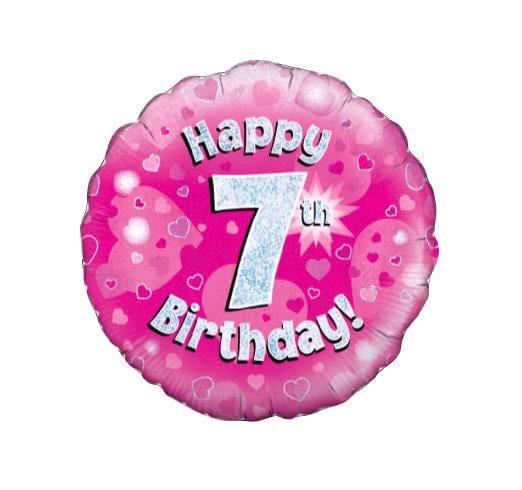 Happy 7th Birthday Foil Balloon 18