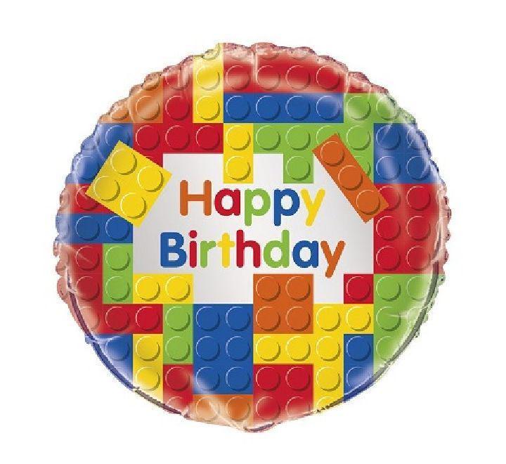 Building Blocks Foil Balloon 18