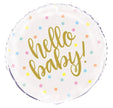 Hello Baby Balloon – 18″ Pastel Foil (Uninflated) | Baby Shower & Newborn Gift