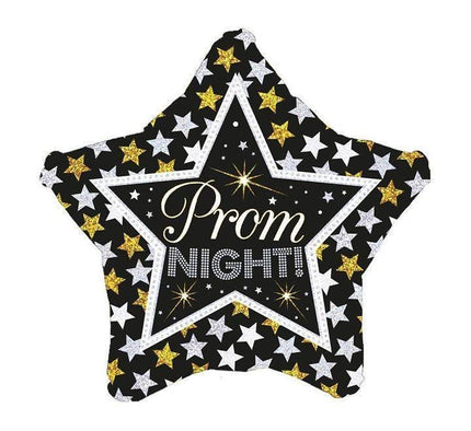 Prom Night Star Balloon – 18″ Holographic Foil Party Decoration (Uninflated)