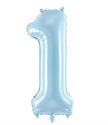 Baby Blue Number 1 Balloon 34
