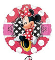 Minnie Mouse Balloon – 18″ Red & White Polka Dot Foil (Uninflated)
