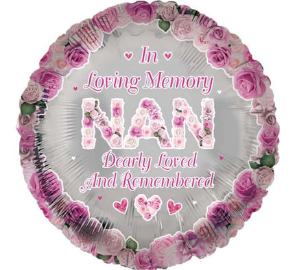 In Loving Memory Nan Balloon 18