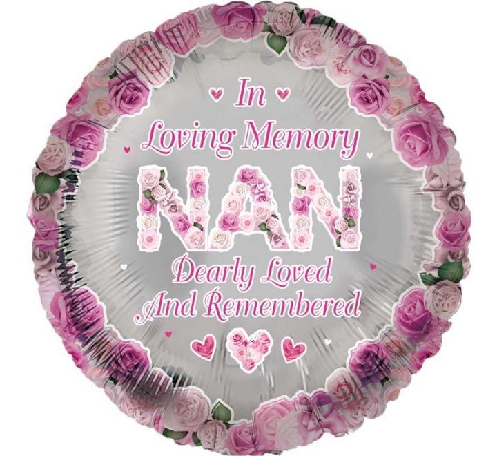 In Loving Memory Nan Balloon 18