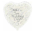 With Love On Your Wedding Day Balloon 18