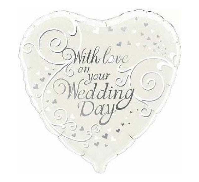 With Love On Your Wedding Day Balloon 18